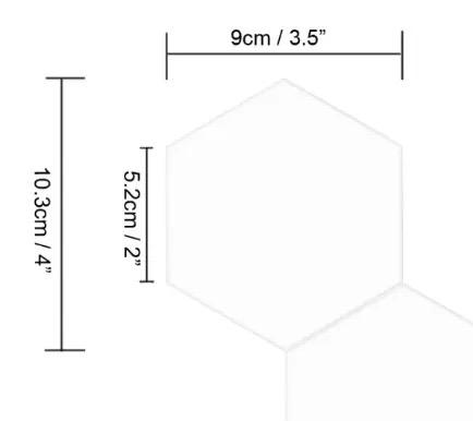 Hexagon LED Lights (6-pack)